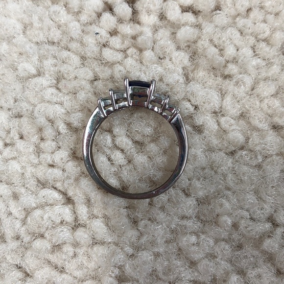 Blue and silver faux gem ring - Picture 4 of 5